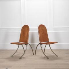 Pair of Mid Century Italian Sedia Jacar Folding Chairs by Gabriella Crespi - 4168648