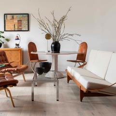 Pair of Mid Century Italian Sedia Jacar Folding Chairs by Gabriella Crespi - 4168651