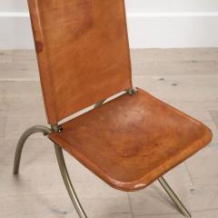 Pair of Mid Century Italian Sedia Jacar Folding Chairs by Gabriella Crespi - 4168652