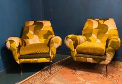 Pair of Mid Century Lounge Chairs or Armchairs by Gigi Radice Italy 1950 - 2560311