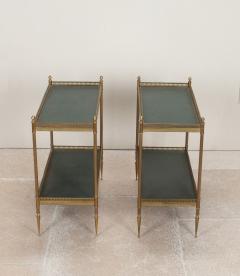 Pair of Mid Century Maison Jansen Brass Side Tables - 4235912