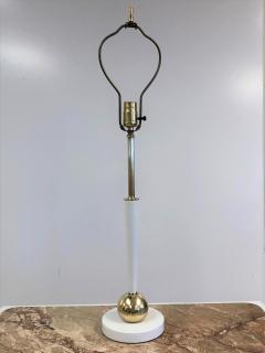 Pair of Mid Century Modern Brass Ball Lamps - 615810