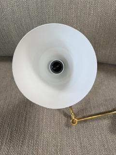 Pair of Mid Century Modern Brass Double Cone Wall Sconces - 4557414