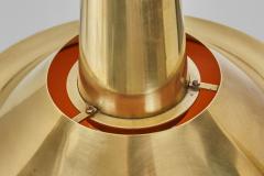 Pair of Mid Century Modern Brass Pendant Lights Europe 1950s - 4646919