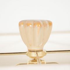 Pair of Mid Century Modern Ceramic Pearlescent Cube Table Lamps - 1483720