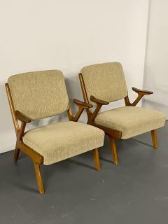 Pair of Mid Century Modern Easy Lounge Arm Chairs Sweden 1960s S Makaryd - 2558082