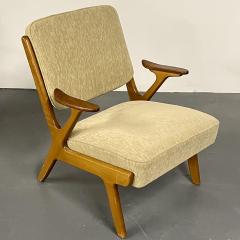 Pair of Mid Century Modern Easy Lounge Arm Chairs Sweden 1960s S Makaryd - 2558083