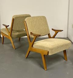 Pair of Mid Century Modern Easy Lounge Arm Chairs Sweden 1960s S Makaryd - 2558084