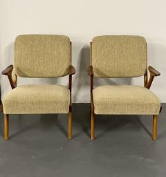 Pair of Mid Century Modern Easy Lounge Arm Chairs Sweden 1960s S Makaryd - 2558086