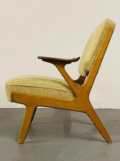 Pair of Mid Century Modern Easy Lounge Arm Chairs Sweden 1960s S Makaryd - 2558087
