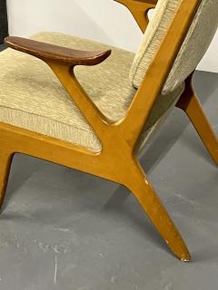 Pair of Mid Century Modern Easy Lounge Arm Chairs Sweden 1960s S Makaryd - 2558089
