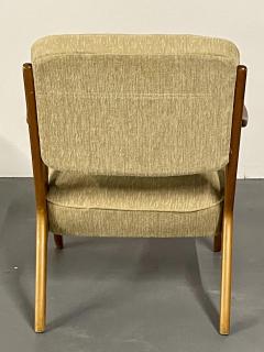 Pair of Mid Century Modern Easy Lounge Arm Chairs Sweden 1960s S Makaryd - 2558090