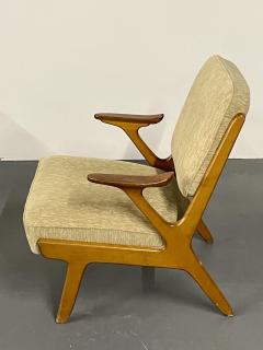 Pair of Mid Century Modern Easy Lounge Arm Chairs Sweden 1960s S Makaryd - 2558091