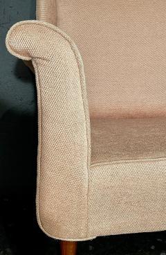 Pair of Mid Century Modern Gio Ponti Style Armchairs Wingback Chairs - 2933690