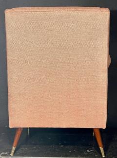 Pair of Mid Century Modern Gio Ponti Style Armchairs Wingback Chairs - 2933694
