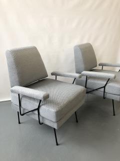 Pair of Mid Century Modern Iron Chairs  - 1181345