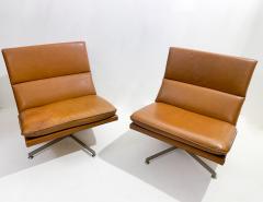 Pair of Mid Century Modern Leather Chairs by Georges van Rijck Beaufort - 2913360