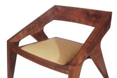 Pair of Mid Century Modern Studio Hank Lounge Chairs by Jory Brigham in Walnut - 1749201