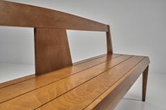 Pair of Mid Century Modern Wooden Benches Europe 1970s - 4584502