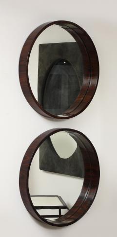 Pair of Mid Century Modern Wooden Wall Mirrors by Brazilian Designer 1960s - 4239574