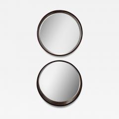 Pair of Mid Century Modern Wooden Wall Mirrors by Brazilian Designer 1960s - 4241919