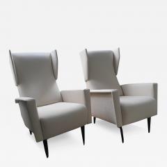Pair of Mid Century Modern armchairs attributed to Gio Ponti  - 3555413