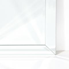 Pair of Mid Century Modernist Serifed Arch Form Mirrors with Beveled Detailing - 4304526