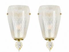 Pair of Mid Century Murano Wall Sconces - 4695125