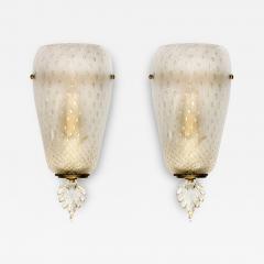 Pair of Mid Century Murano Wall Sconces - 4695314