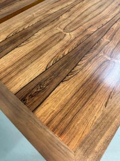 Pair of Mid Century Neoclassical Style Tables with Rosewood Tops and Fluted Legs - 4232421