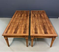 Pair of Mid Century Neoclassical Style Tables with Rosewood Tops and Fluted Legs - 4232465