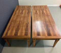Pair of Mid Century Neoclassical Style Tables with Rosewood Tops and Fluted Legs - 4232485
