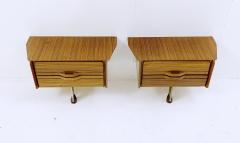 Pair of Mid Century Nightstands in Lacquered Wood - 2631008