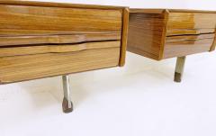 Pair of Mid Century Nightstands in Lacquered Wood - 2631012