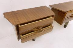 Pair of Mid Century Nightstands in Lacquered Wood - 2631014