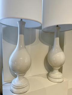 Pair of Mid Century Porcelain table lamp  - 4356359