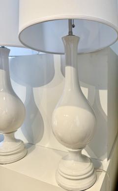 Pair of Mid Century Porcelain table lamp  - 4356362