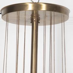 Pair of Mid Century Satin Brass Ceiling Lights - 3641905