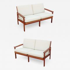 Pair of Mid Century Settees - 2043811