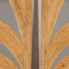 Pair of Mid Century Style French Bamboo Mirrors - 4467479