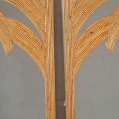 Pair of Mid Century Style French Bamboo Mirrors - 4467480