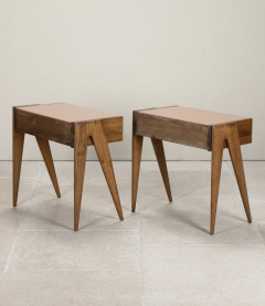 Pair of Mid Century Style Italian Bedside Tables - 4430652