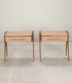 Pair of Mid Century Style Italian Bedside Tables - 4430671