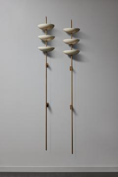 Pair of Mid Century Torcheres Wall Sconces - 2926157