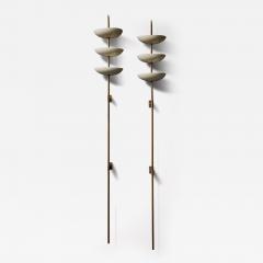 Pair of Mid Century Torcheres Wall Sconces - 2927874