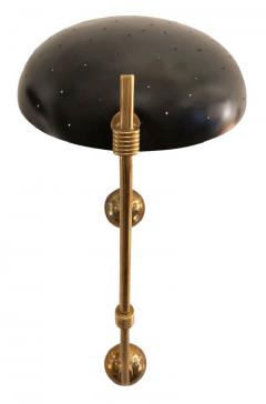 Pair of Mid Century Wall Lights with Perforated Shades - 752130