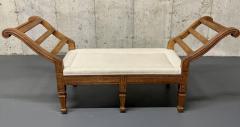 Pair of Mid Century Window Benches Daybeds Custom Upholstery Pillows - 2539933