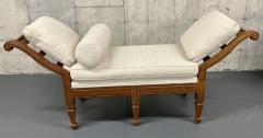 Pair of Mid Century Window Benches Daybeds Custom Upholstery Pillows - 2539948