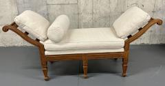 Pair of Mid Century Window Benches Daybeds Custom Upholstery Pillows - 4226426