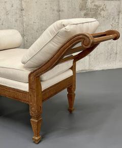 Pair of Mid Century Window Benches Daybeds Custom Upholstery Pillows - 4226432